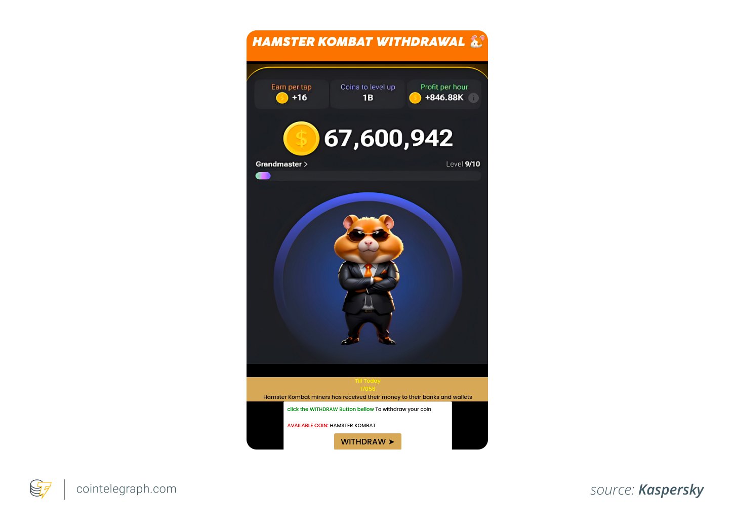 Fake Hamster Kombat withdrawal Fake Hamster Kombat withdrawal