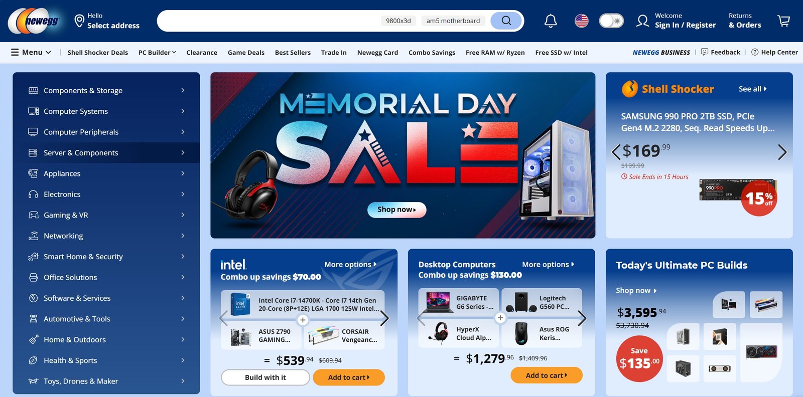 Electronics and Technology Stores