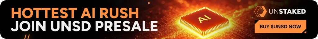 Unstaked’s AI Crypto Presale Raises Over $10.2M in Weeks As Ethereum Eyes $3K and Dogecoin Slides 7%! 4 Unstaked banner 1
