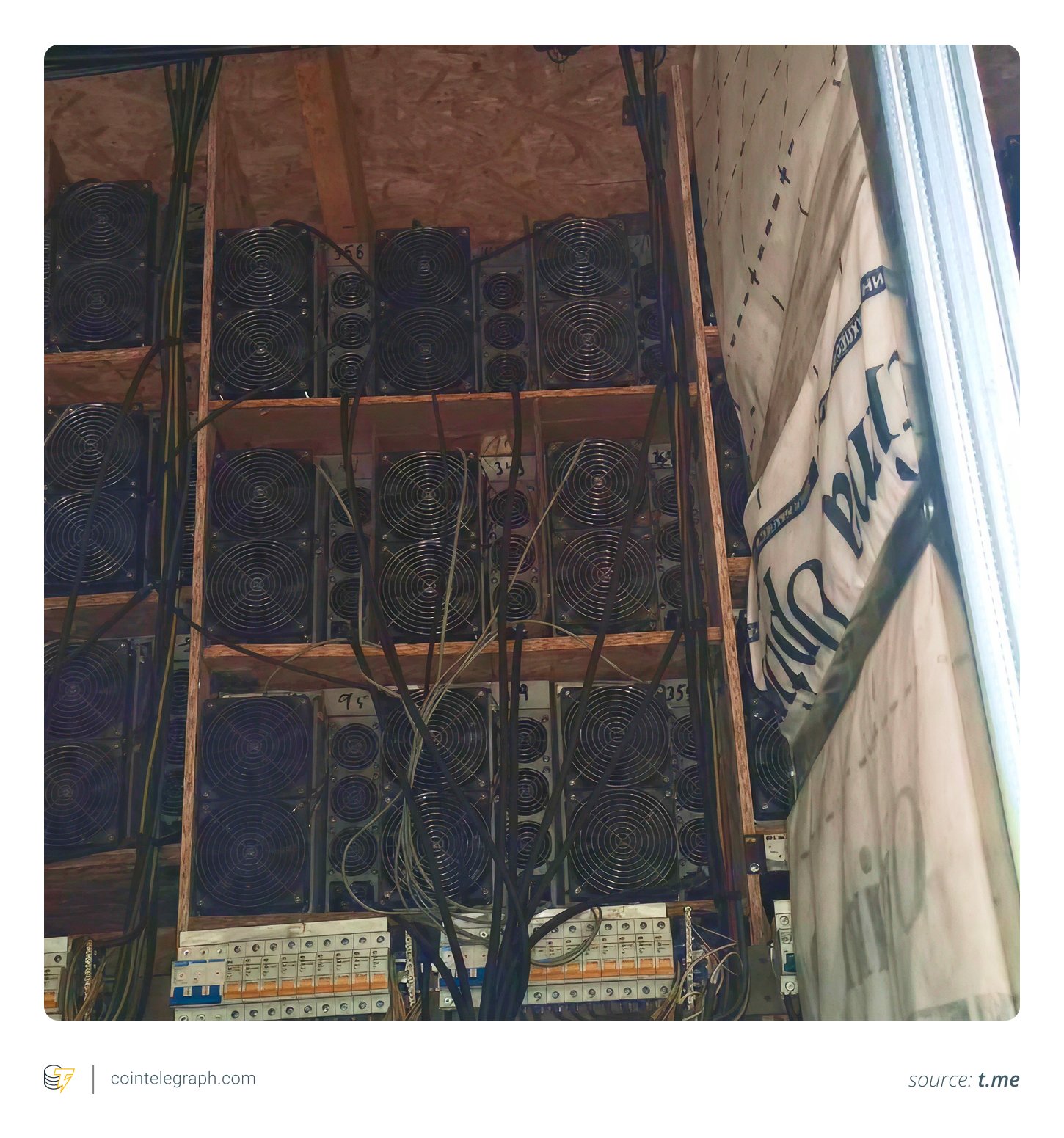 Illegal operators use illegal crypto mining equipment