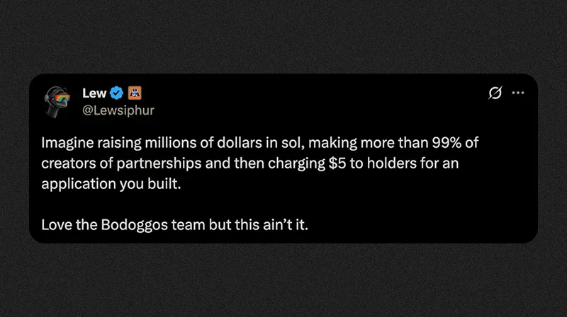 BoDoggos App - NFT Holder Debate