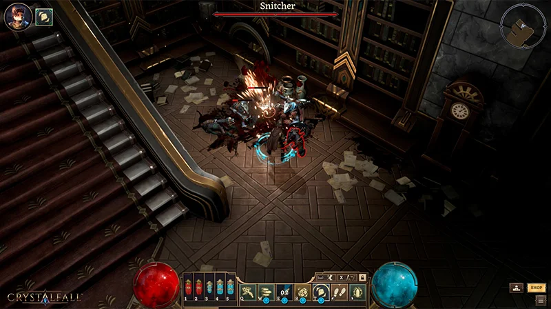 Cold River Games Raise - Crystalfall Gameplay Screenshot