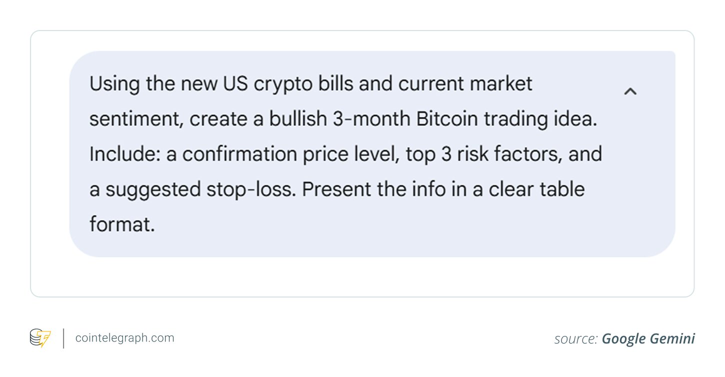 Bitcoin trading idea based on 3 key bills news analyzed by Gemini