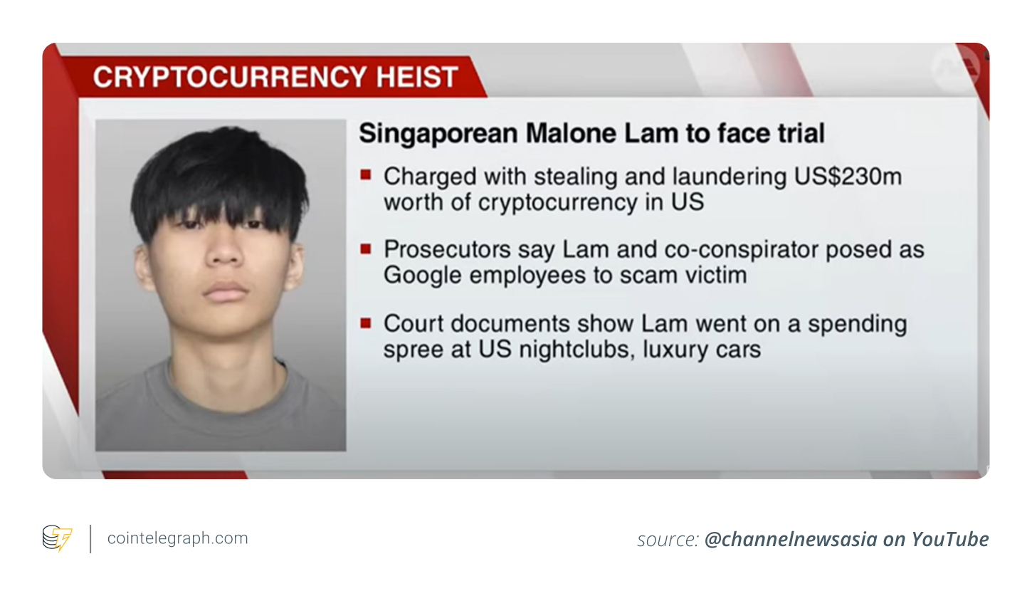 Malone Lam, hacker from the $243 million crypto heist