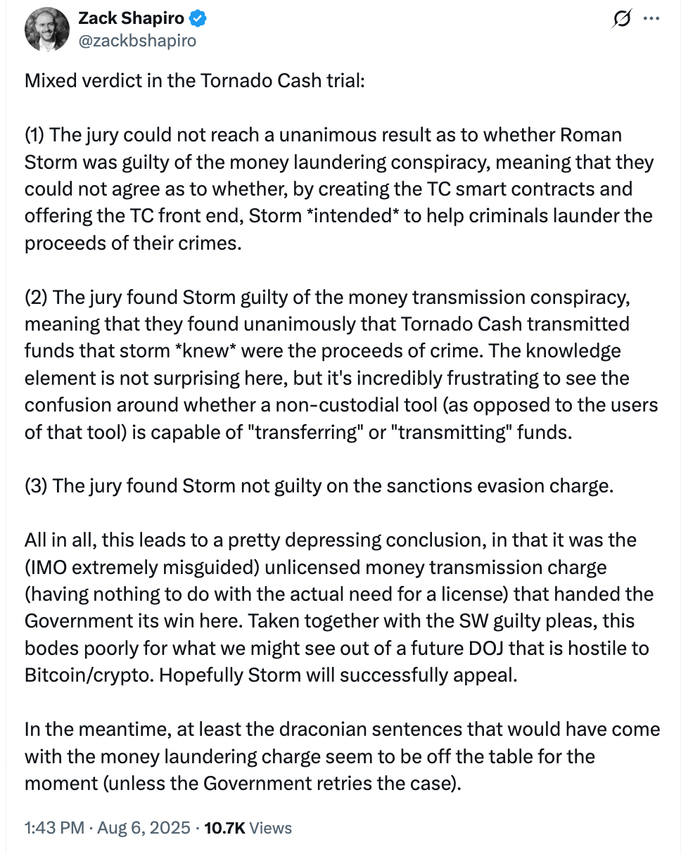 Law, Privacy, US Government, Court, Sanctions, Money Laundering, Tornado Cash