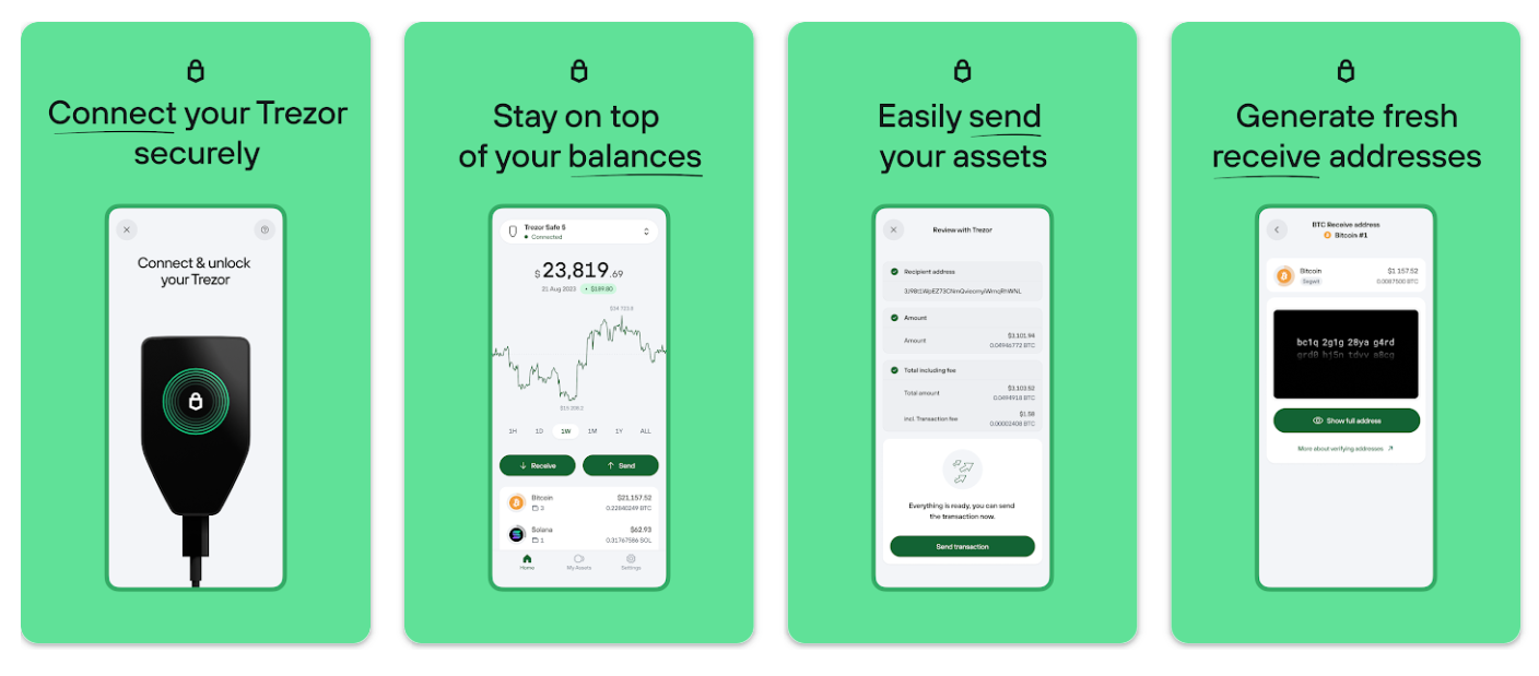 Trezor Suite Lite app