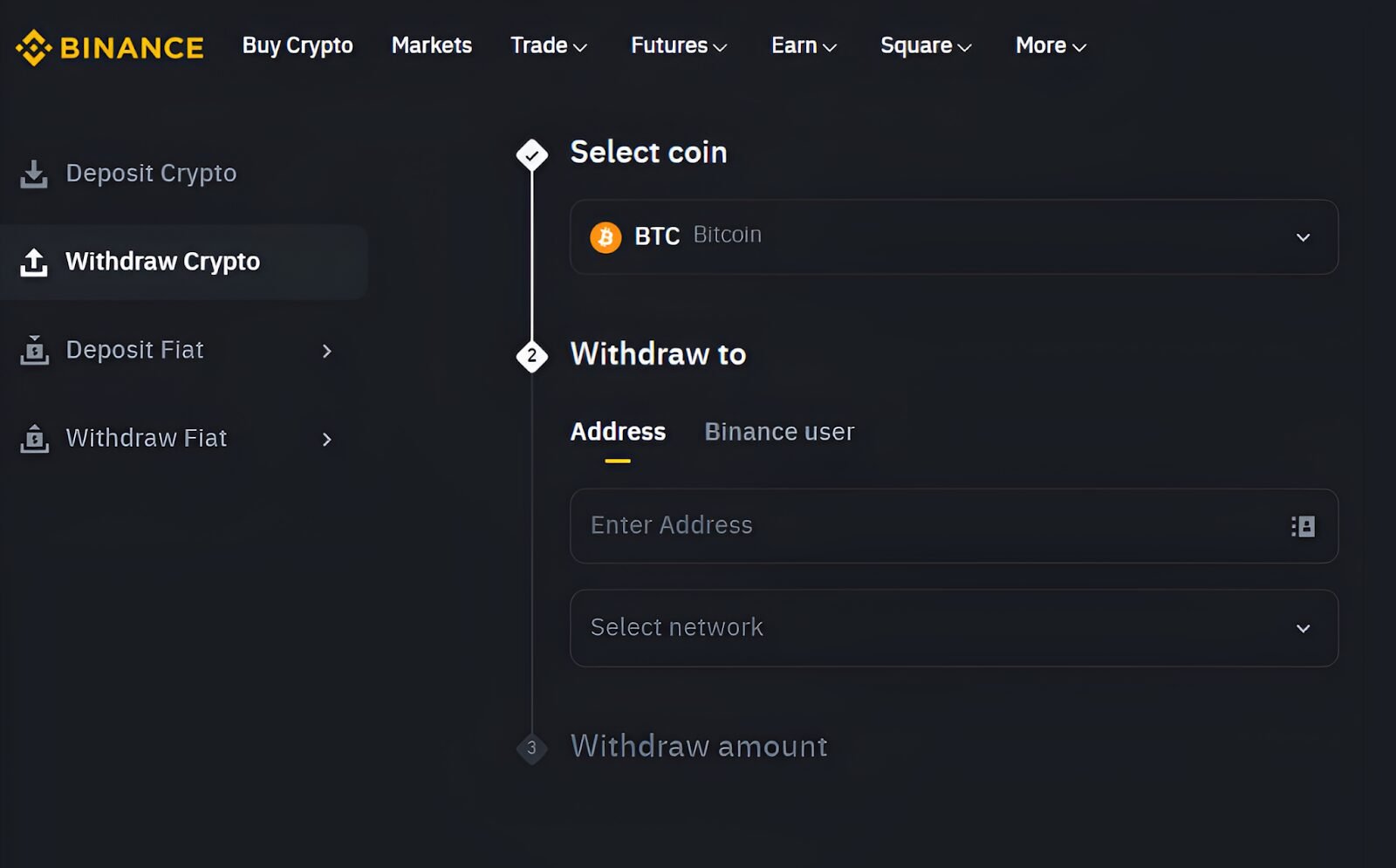 Binance Withdrawing Funds 