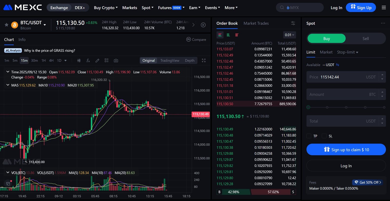 Trading Features of MEXC Exchange