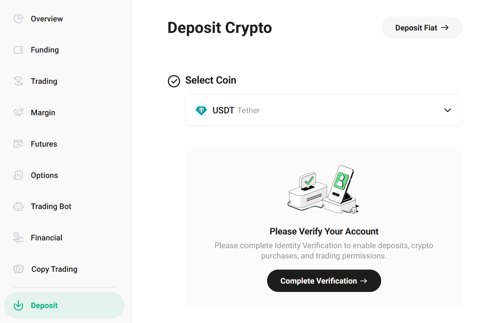 KuCoin Deposit Funds