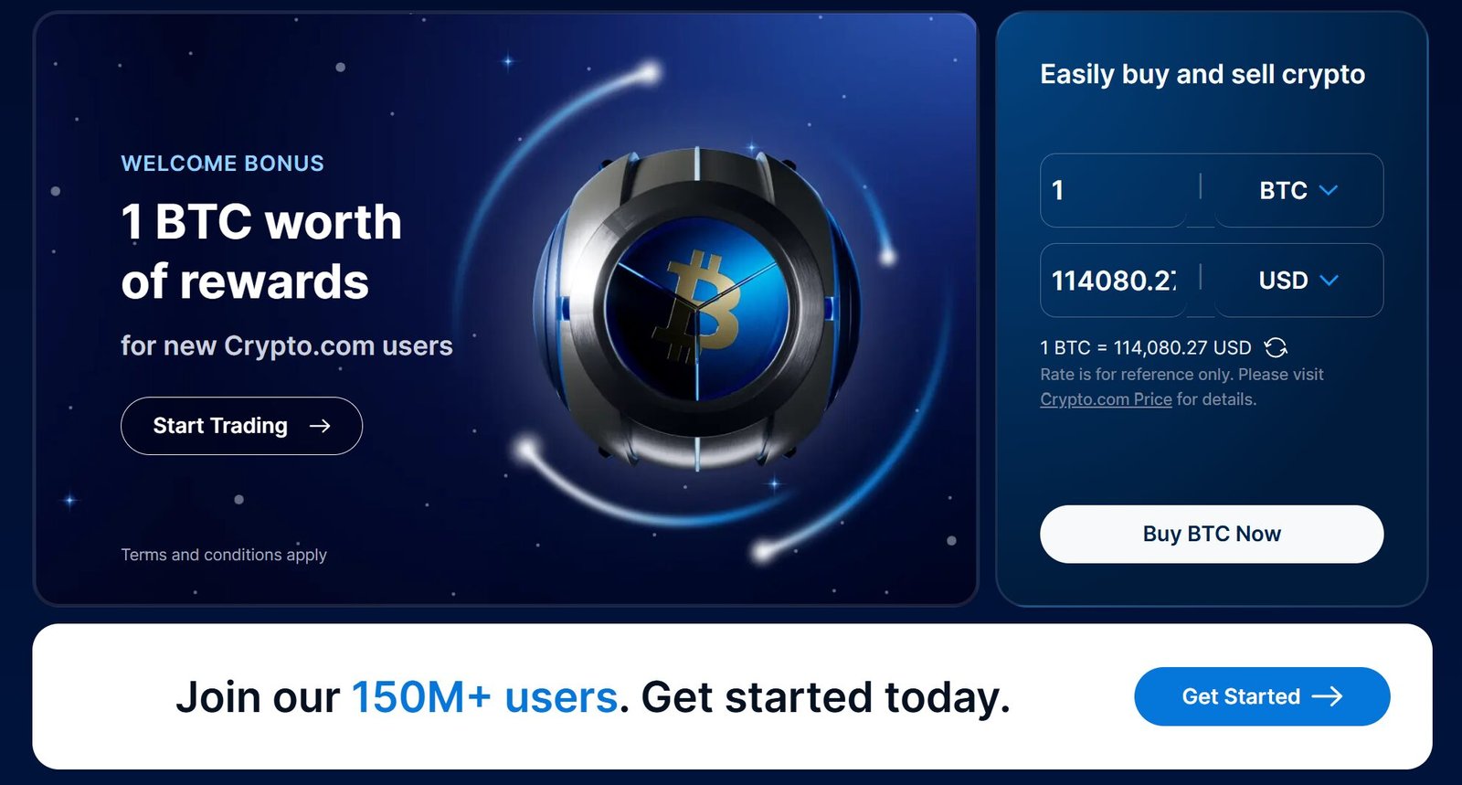New User bonuses on Crypto.com
