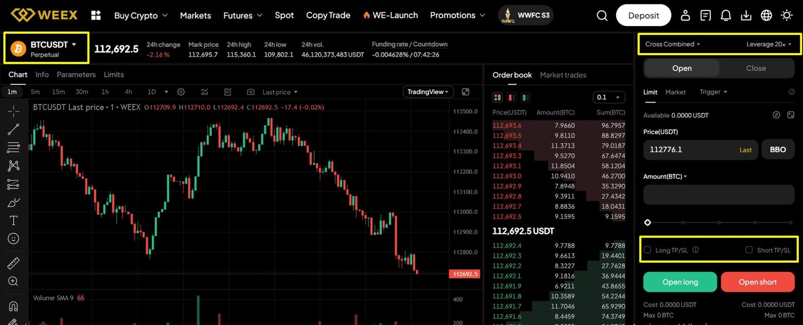 WEEX Futures Trading