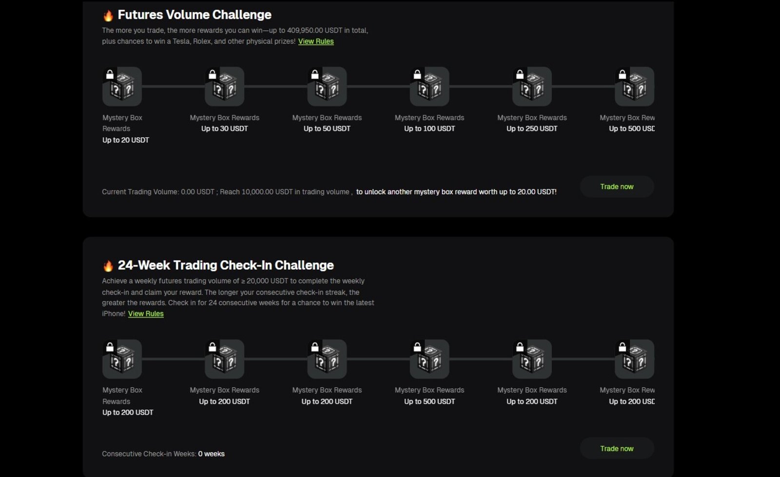 Bitunix Event-based  Rewards