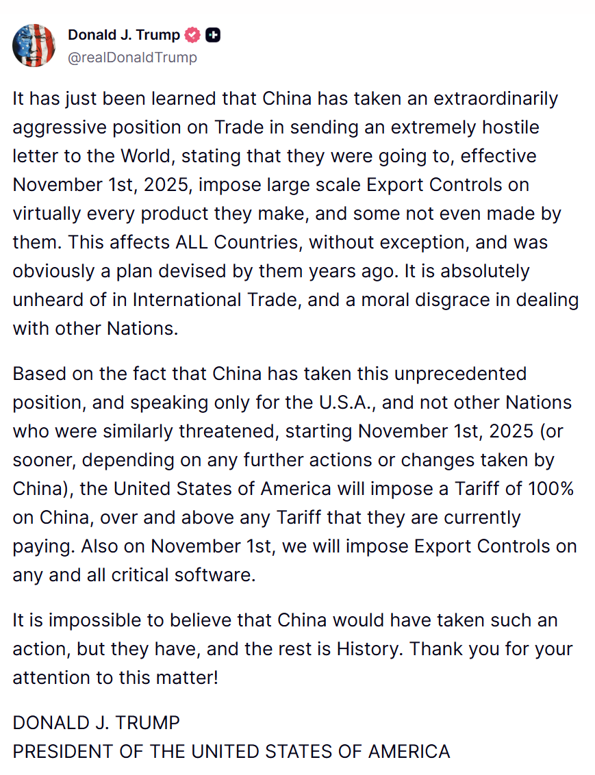 Tariffs Cause $19 Billion Wipeout