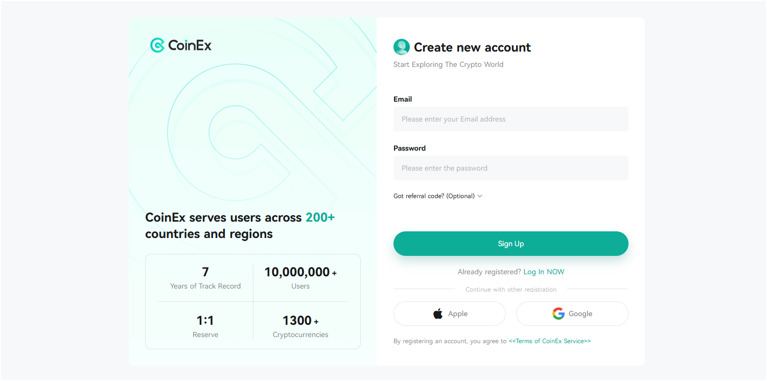 How to Create a CoinEx Account?
