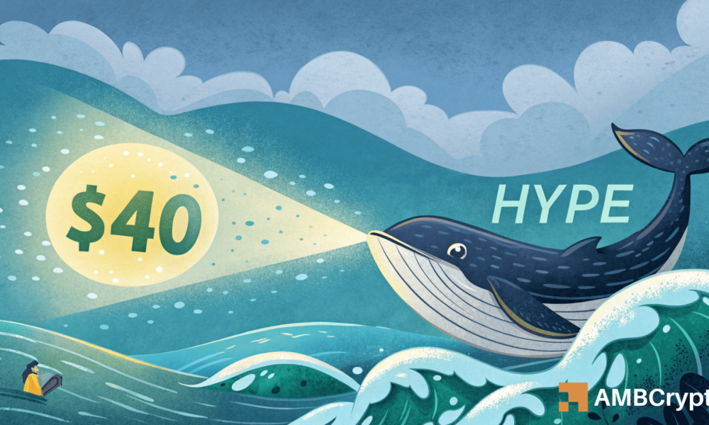 $6mln bet on Hyperliquid – Will HYPE move to $40 or fall back?