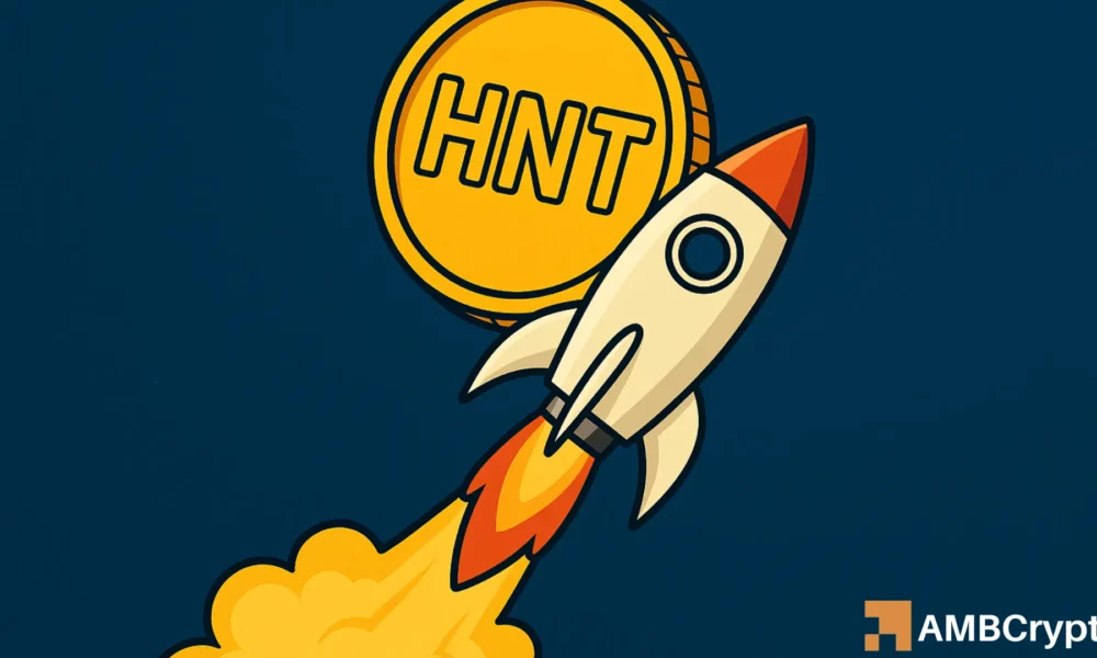 Helium’s 10% rally under threat: Will HNT see a 35% drop next?