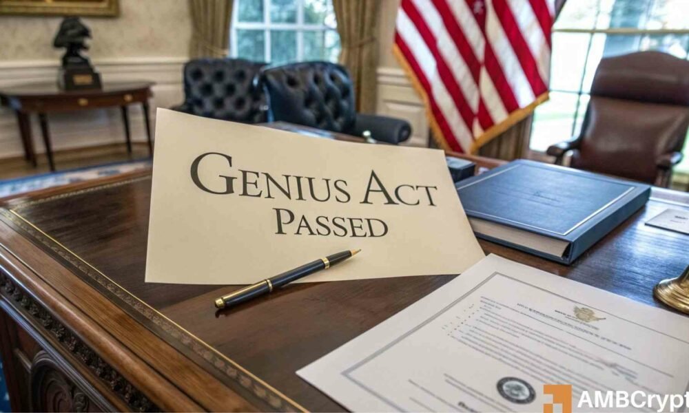 ‘Historic win’ for crypto! – GENIUS Act heads to Trump for final approval
